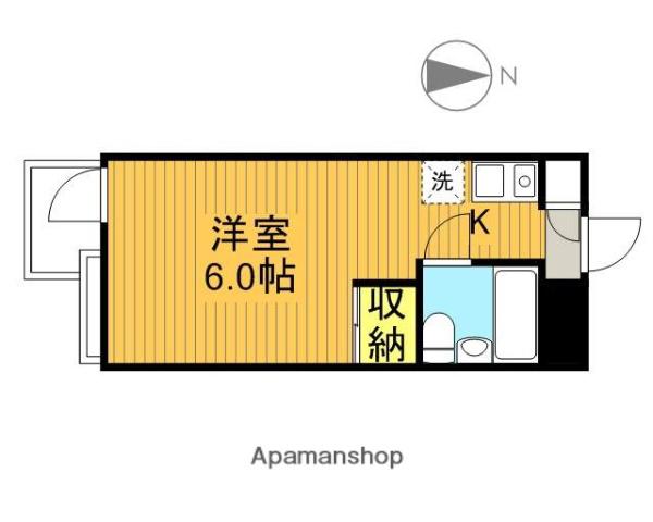 サムディ国分寺(ワンルーム/3階)の間取り写真