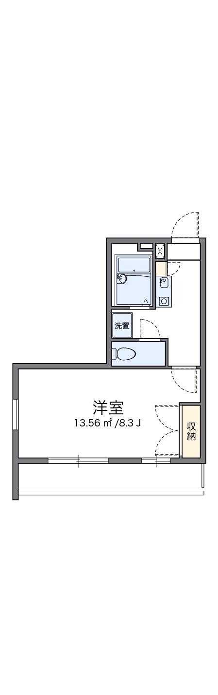 レオパレス葵第2(1K/2階)の間取り写真