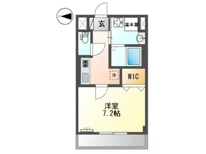 サクラーレ(1K/3階)の間取り写真