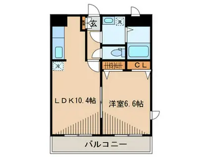 ヴィラ・フロレスタ(1LDK/5階)の間取り写真
