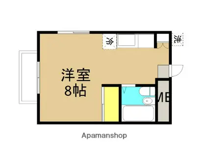 さくらコーポラス(ワンルーム/1階)の間取り写真