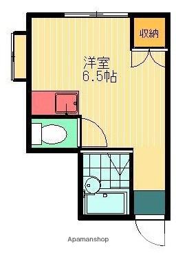 フナモトコーポ(ワンルーム/1階)の間取り写真