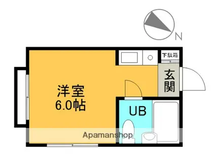 パークグランデ小平(ワンルーム/1階)の間取り写真