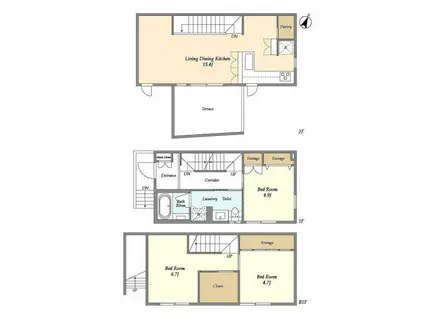 リオプラド井の頭(3LDK)の間取り写真