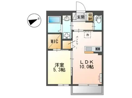 ルミエールグラン(1LDK/3階)の間取り写真