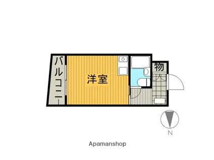 シャローム国分寺(ワンルーム/4階)の間取り写真