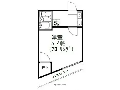 吉祥寺ビル(1K/4階)の間取り写真