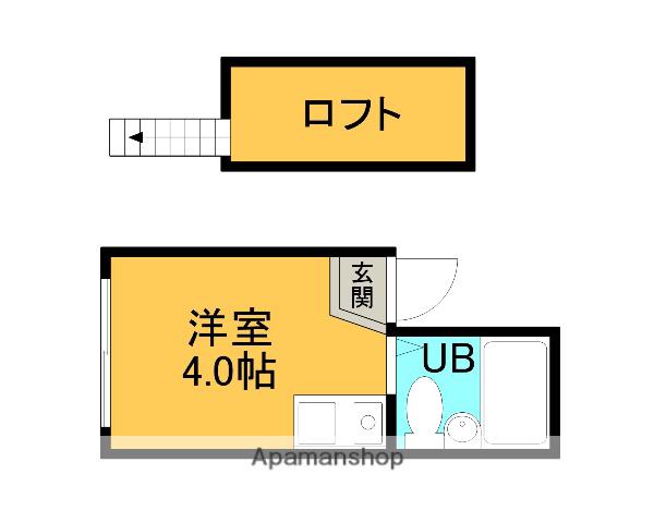 フォルトゥーナ上井草(ワンルーム/2階)の間取り写真