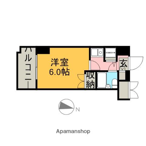 藤和シティコープ荻窪(1K/5階)の間取り写真