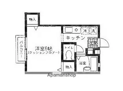 グリーンポート吉祥寺A(1K/1階)の間取り写真