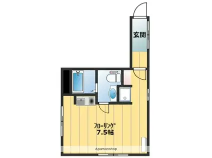 アークテイエム(1K/2階)の間取り写真