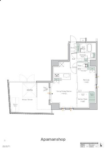 ONE ROOF RESIDENCE NAKANO(2LDK/1階)の間取り写真