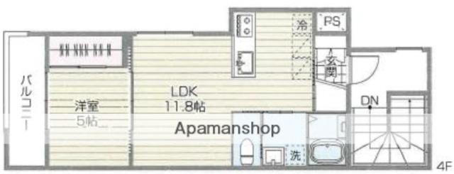 ALIVIO鷺宮(1LDK/4階)の間取り写真
