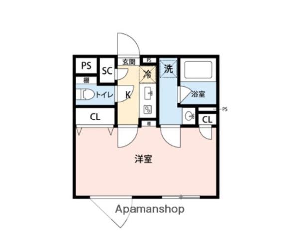 LEGALAND新中野(1K/3階)の間取り写真