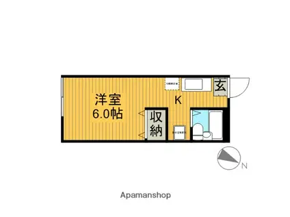 メゾン・ド・アキ(ワンルーム/2階)の間取り写真