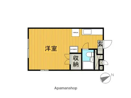 メゾン・プラザ(ワンルーム/2階)の間取り写真