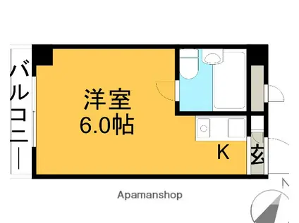 ユースフル吉祥寺(ワンルーム/3階)の間取り写真