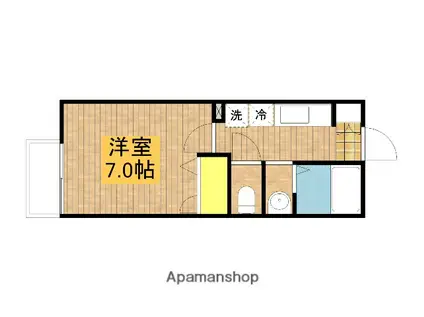 レスポワール(1K/1階)の間取り写真