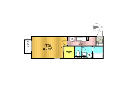 エトワールトモカ(1K/2階)の間取り写真