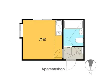 グレイスハイム国分寺(ワンルーム/2階)の間取り写真