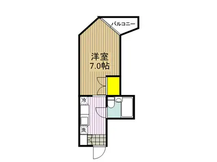 国分寺司ハイツ(ワンルーム/4階)の間取り写真