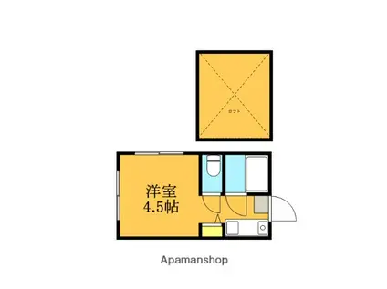 エクセランス小金井(ワンルーム/1階)の間取り写真