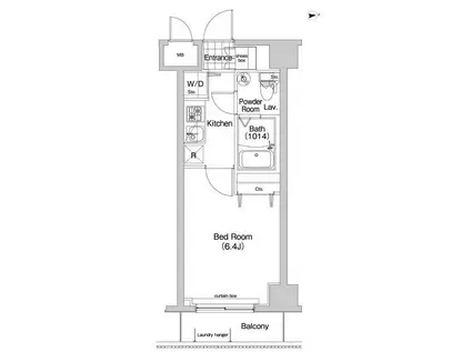 コンフォリア木場公園(1K/3階)の間取り写真