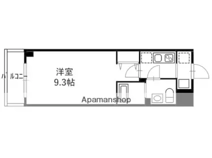 リヴシティ亀戸(1K/2階)の間取り写真