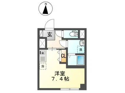 太平1丁目マンション工事(ワンルーム/1階)の間取り写真
