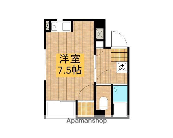 定建ビル(ワンルーム/2階)の間取り写真