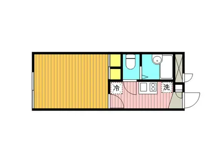 レオパレスTAMAⅡ(1K/2階)の間取り写真