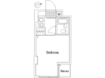ドルフ高円寺南(ワンルーム/1階)の間取り写真