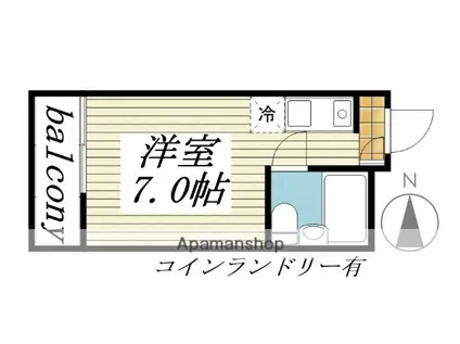 メゾン・ド・マニエール(ワンルーム/3階)の間取り写真