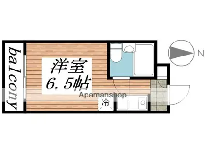 メゾン・ド・マニエール(ワンルーム/1階)の間取り写真