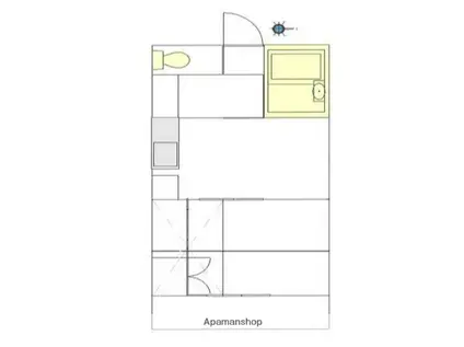 エル鷹の台Ⅰ(1DK/1階)の間取り写真