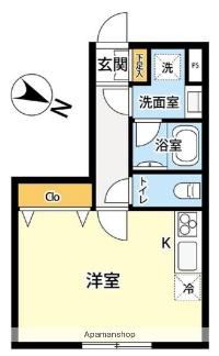 J-ARC吉祥寺(1K/2階)の間取り写真