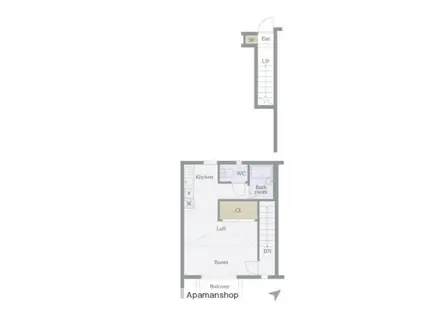 JLBグランエクリュ久我山(1K/2階)の間取り写真