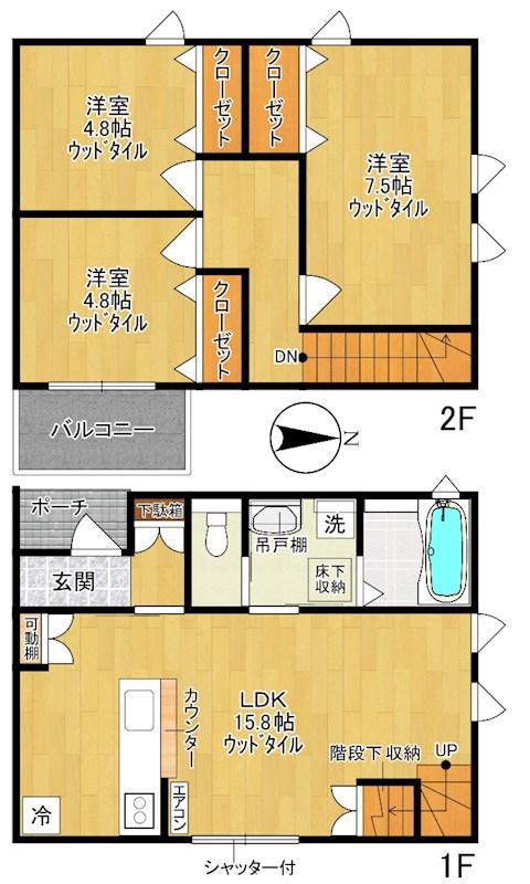 シャネル メゾン(3LDK)の間取り写真