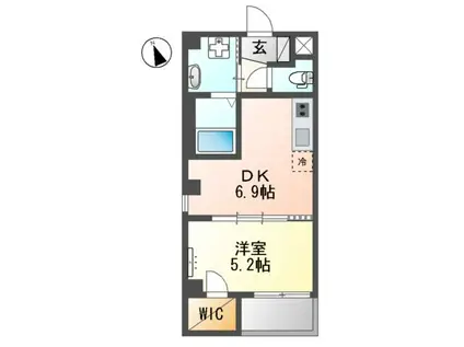 グランチェスタ(1DK/3階)の間取り写真