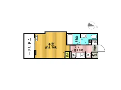 カーサラスク目白台(1K/1階)の間取り写真