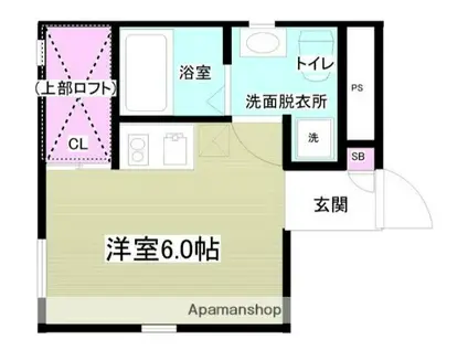 ELEGANCE VILLA(ワンルーム/4階)の間取り写真