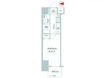 ライトハウス大塚(1K/3階)の間取り写真