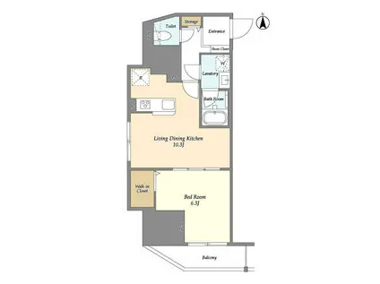 スコレサイト池袋(1LDK/6階)の間取り写真