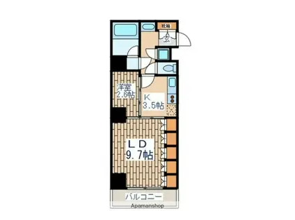 LE PASSAGE(1K/1階)の間取り写真