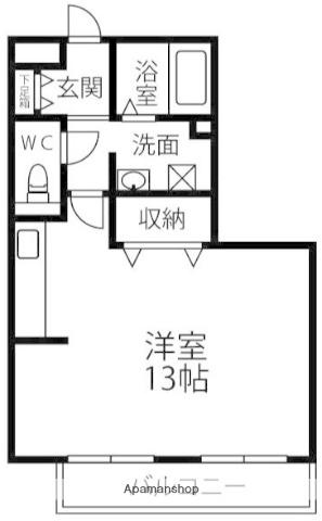 セジュール井草Ⅱ(1K/3階)の間取り写真