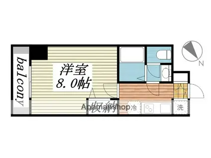 メゾン・ド・ヴィレ 日本橋浜町(1K/6階)の間取り写真