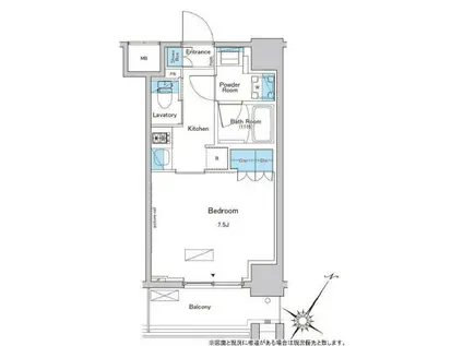 ルフォンプログレ南大塚(1K/9階)の間取り写真