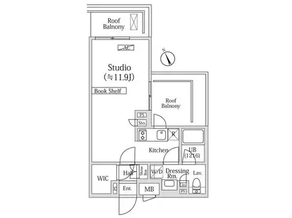 OZIO西荻窪2(ワンルーム/4階)の間取り写真