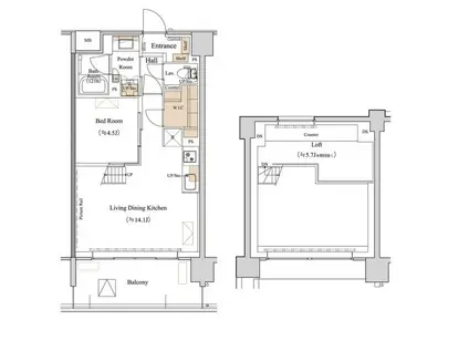 ブランシエスタ西馬込(1LDK/6階)の間取り写真