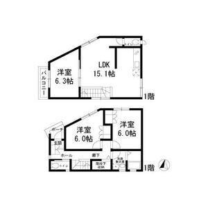 京成電鉄本線 お花茶屋駅 徒歩11分 2階建 築10年(3LDK)の間取り写真
